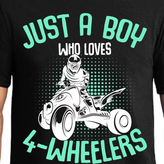 Just a Boy who loves 4 Wheelers ATV Quad Boy Pajama Set