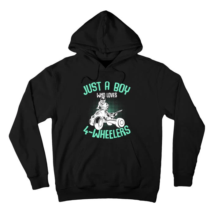 Just a Boy who loves 4 Wheelers ATV Quad Boy Tall Hoodie