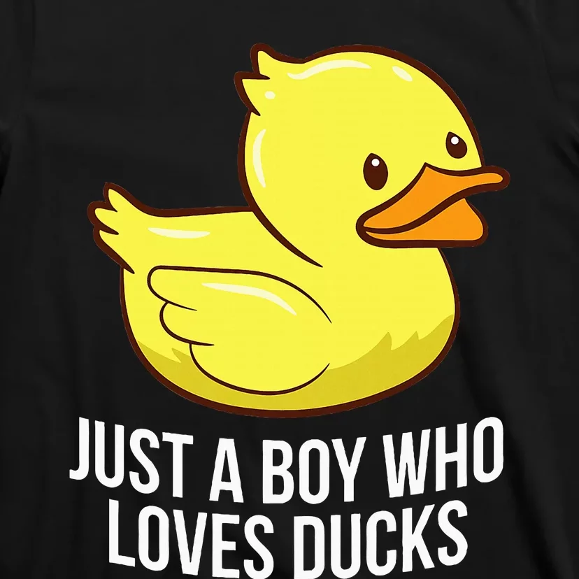 Just A Boy Who Loves Ducks Rubber Duck T-Shirt