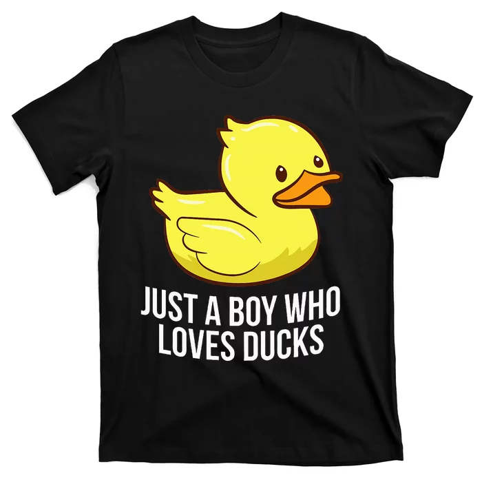 Just A Boy Who Loves Ducks Rubber Duck T-Shirt