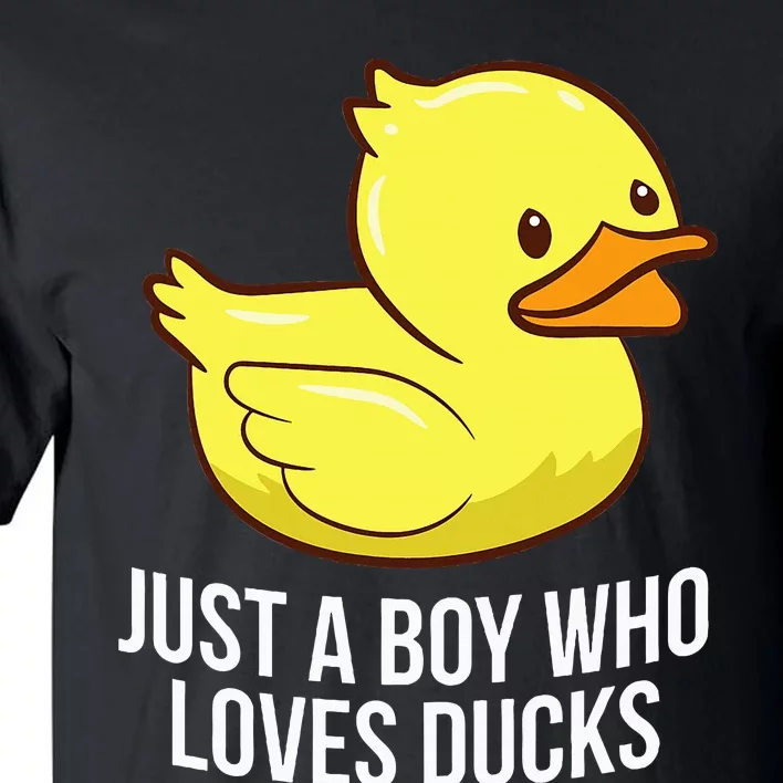 Just A Boy Who Loves Ducks Rubber Duck Tall T-Shirt