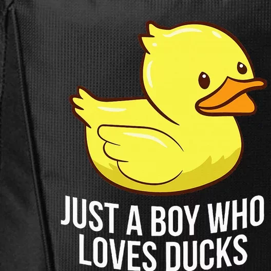 Just A Boy Who Loves Ducks Rubber Duck City Backpack