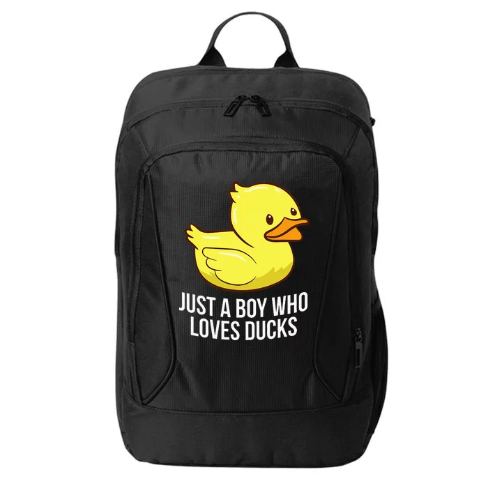 Just A Boy Who Loves Ducks Rubber Duck City Backpack