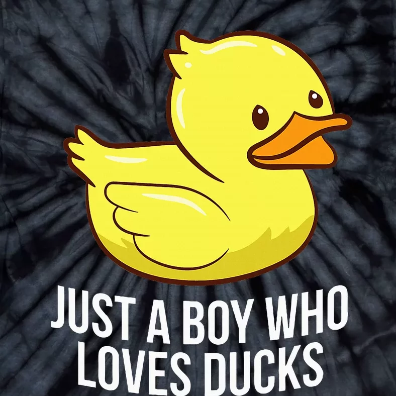 Just A Boy Who Loves Ducks Rubber Duck Tie-Dye T-Shirt