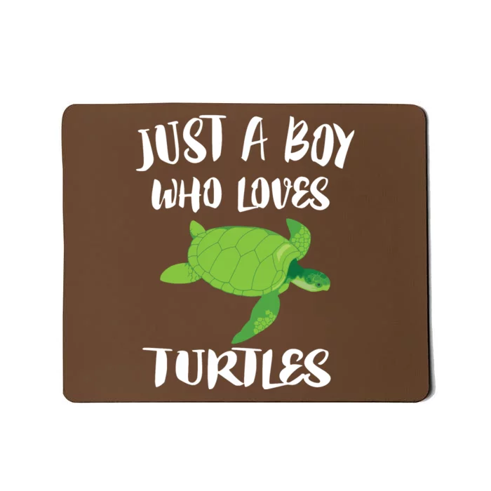 Just A Boy Who Loves Sea Turtles Ocean Animal Gift Mousepad