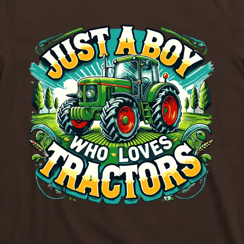 Just A Boy Who Loves Tractors T-Shirt