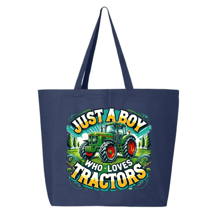 Just A Boy Who Loves Tractors 25L Jumbo Tote