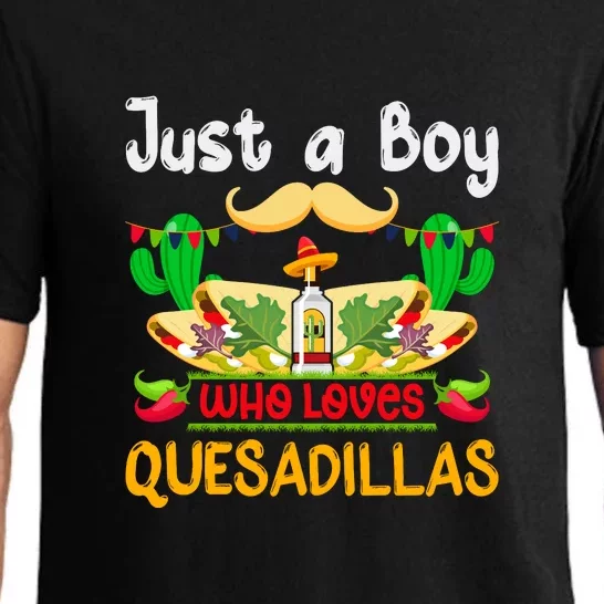 Just A Boy Who Loves Quesadillas Cinco De Mayo Pajama Set