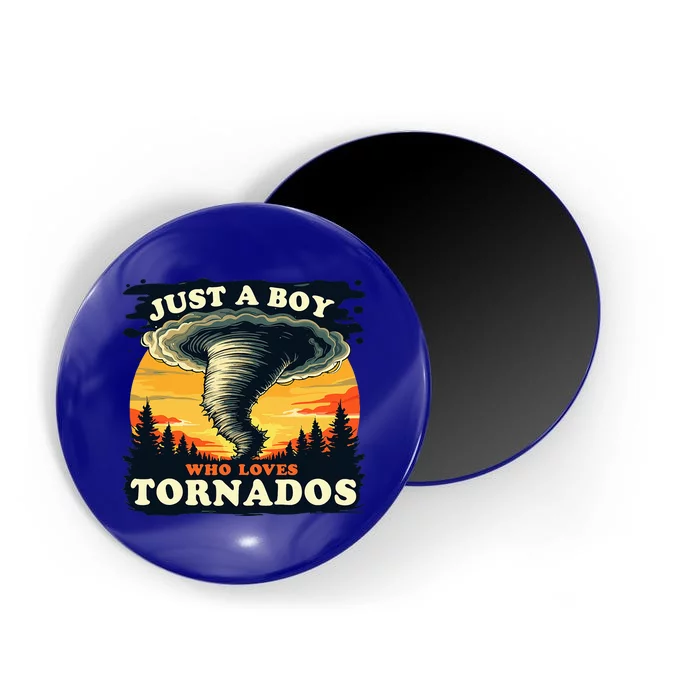 Just A Boy Who Loves Tornados Meteorology Storm Chaser Magnet