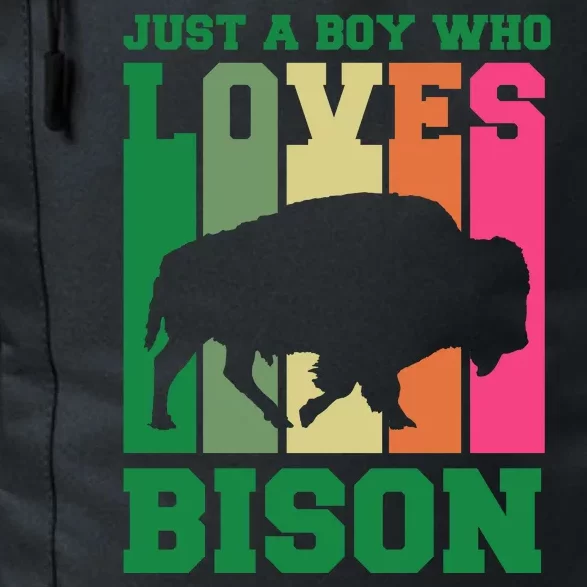 Just A Boy Who Loves Bison Daily Commute Backpack