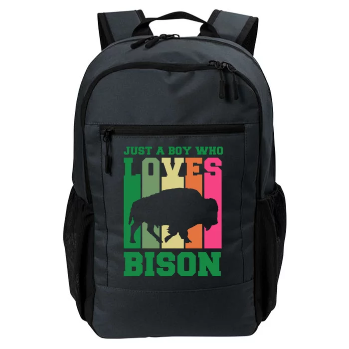 Just A Boy Who Loves Bison Daily Commute Backpack