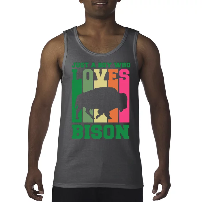 Just A Boy Who Loves Bison Tank Top