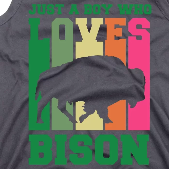 Just A Boy Who Loves Bison Tank Top