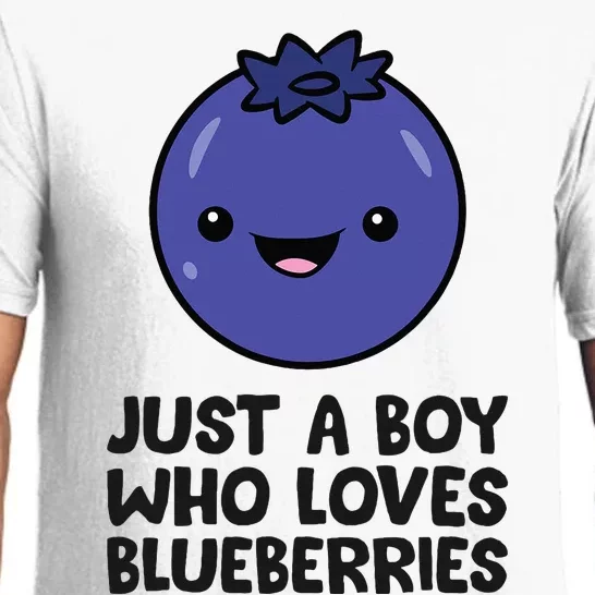 Just A Boy Who Loves Blueberries Pajama Set