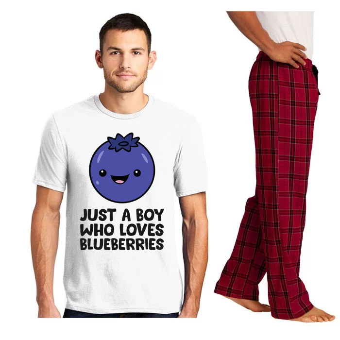 Just A Boy Who Loves Blueberries Pajama Set