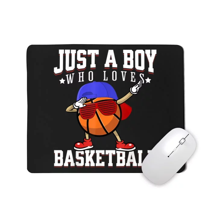 Just A Bo Y Who Loves Basketball, American Sport Player Mousepad