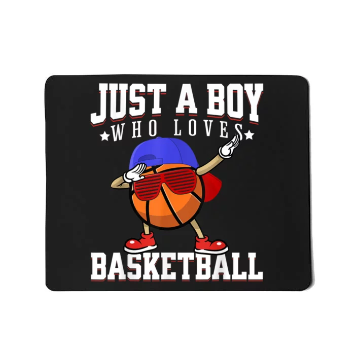 Just A Bo Y Who Loves Basketball, American Sport Player Mousepad