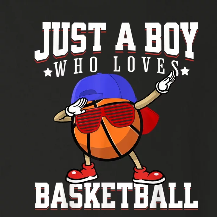 Just A Bo Y Who Loves Basketball, American Sport Player Toddler Long Sleeve Shirt