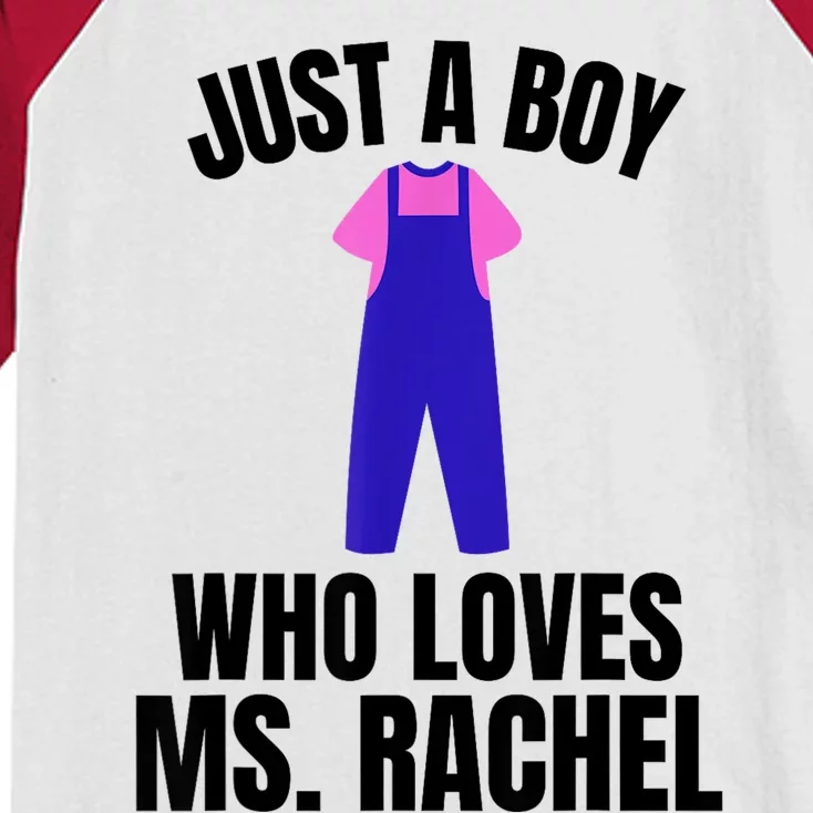 Just A Boy Who Loves Ms. Rachel Ms. Rachel Kids Colorblock Raglan Jersey