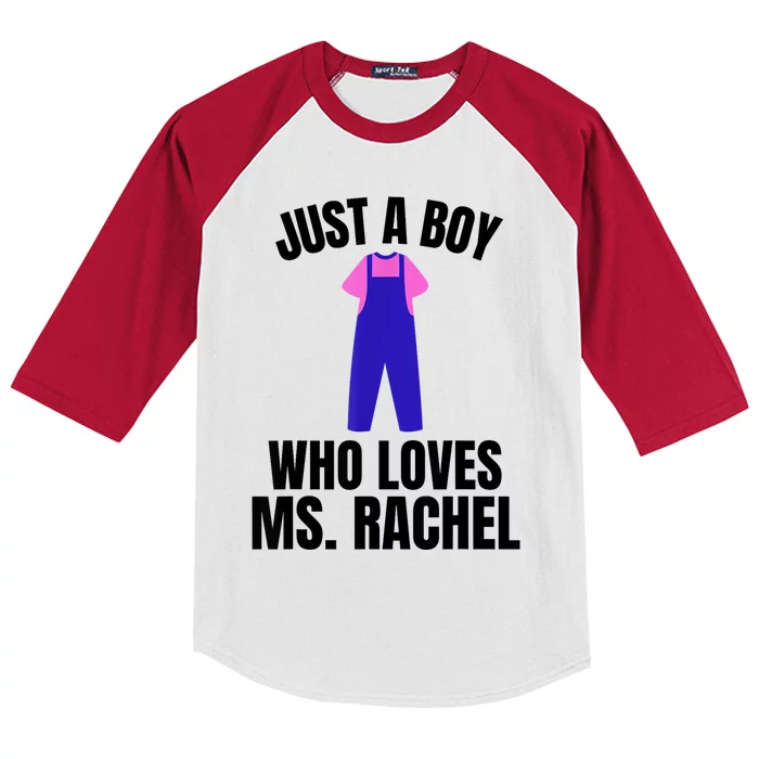 Just A Boy Who Loves Ms. Rachel Ms. Rachel Kids Colorblock Raglan Jersey