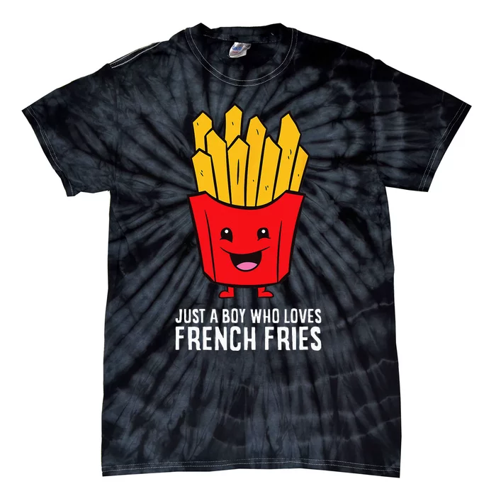 Just A Boy Who Loves French Fries Tie-Dye T-Shirt