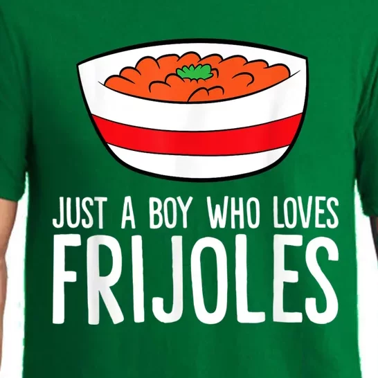 Just A Boy Who Loves Frijoles Funny Mexican Frijoles Pajama Set