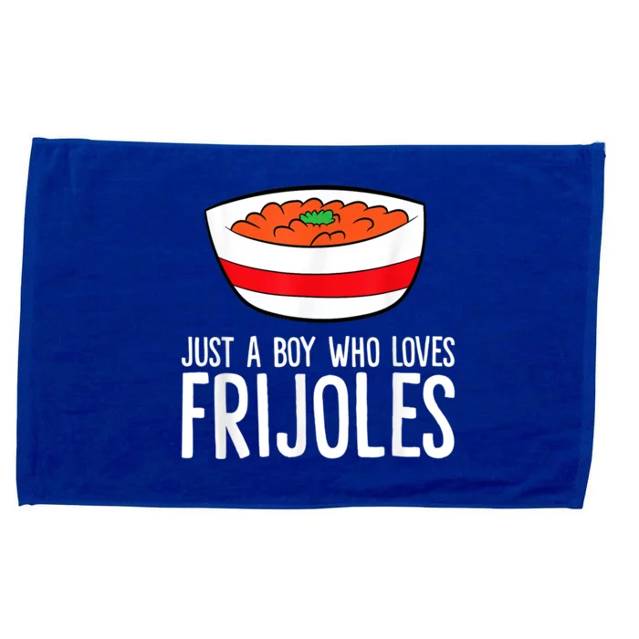 Just A Boy Who Loves Frijoles Funny Mexican Frijoles Microfiber Hand Towel