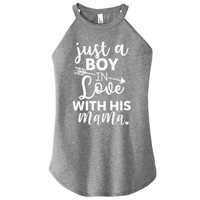 Just A Bboy In Love With His Mama Funny Saying Women’s Perfect Tri Rocker Tank