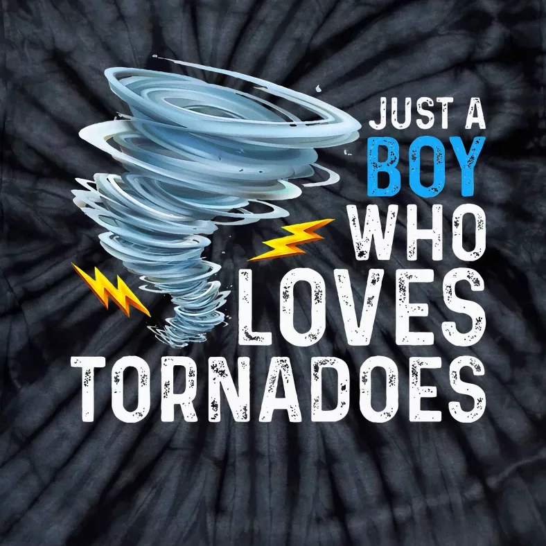 Just A Boy Who Loves Tornadoes Storm Weather Chaser Tie-Dye T-Shirt