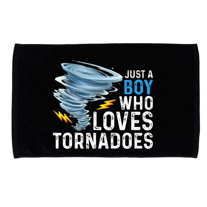 Just A Boy Who Loves Tornadoes Storm Weather Chaser Microfiber Hand Towel