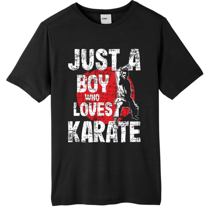 Just A Boy Who Loves Karate Martial Arts Coach Karateka ChromaSoft Performance T-Shirt