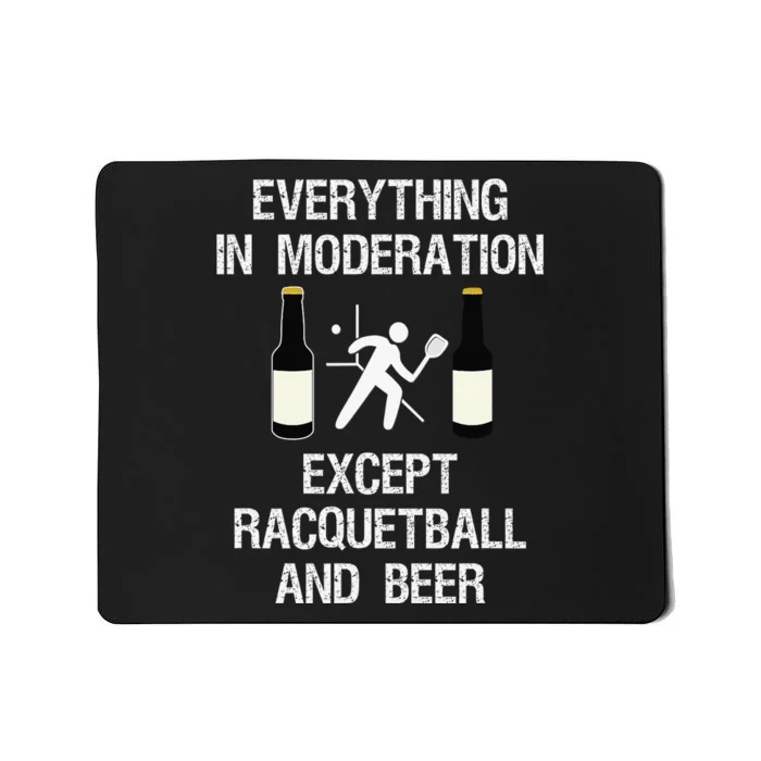 Just another beer drinker with a racquetball problem funny Mousepad