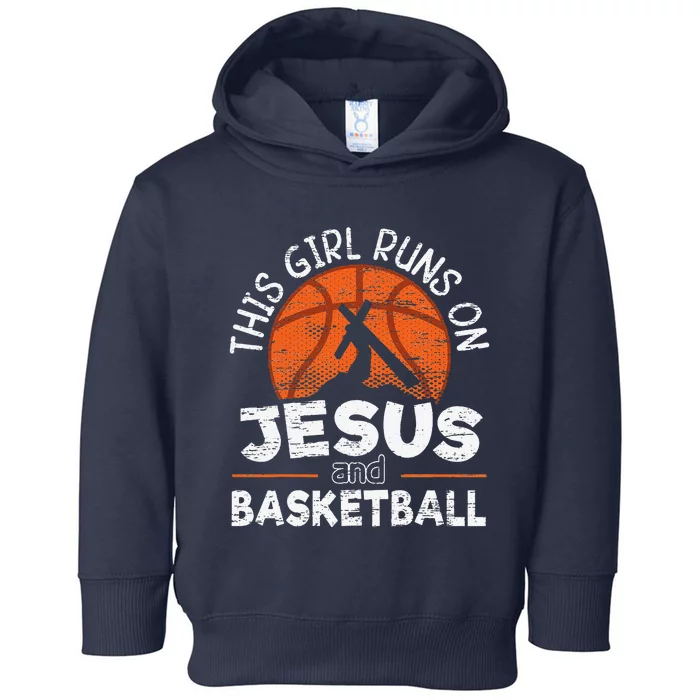 Jesus And Basketball Christian Hoop Junkie Religious Toddler Hoodie