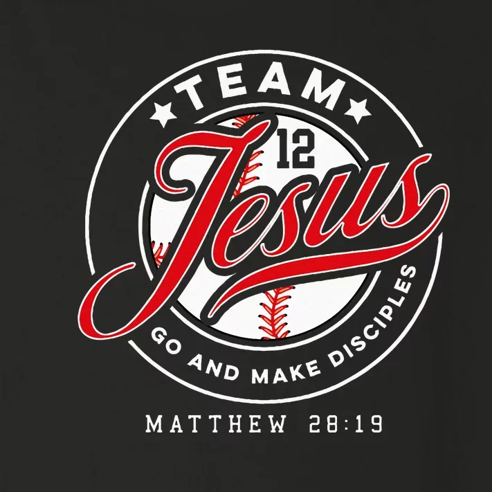 Jesus And Baseball Team Jesus Christian Matthew 2819 Verse Toddler Long Sleeve Shirt