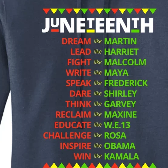 Juneteenth Ancestors Black African Dream Like Leaders Gift Women's Pullover Hoodie