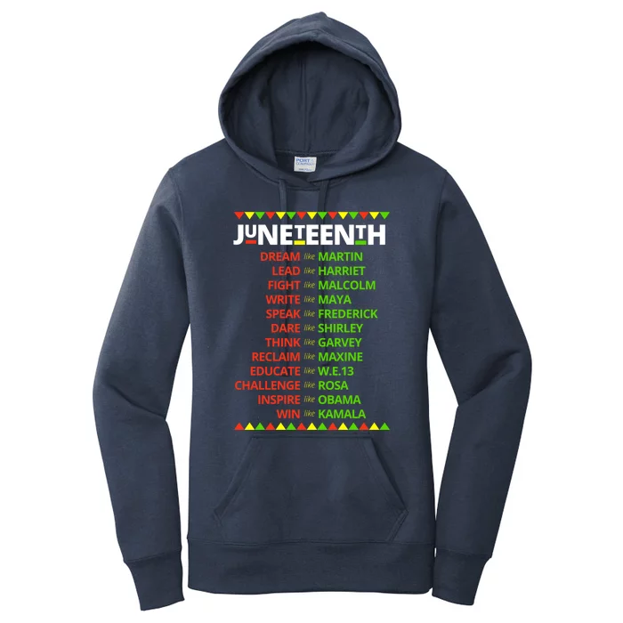 Juneteenth Ancestors Black African Dream Like Leaders Gift Women's Pullover Hoodie