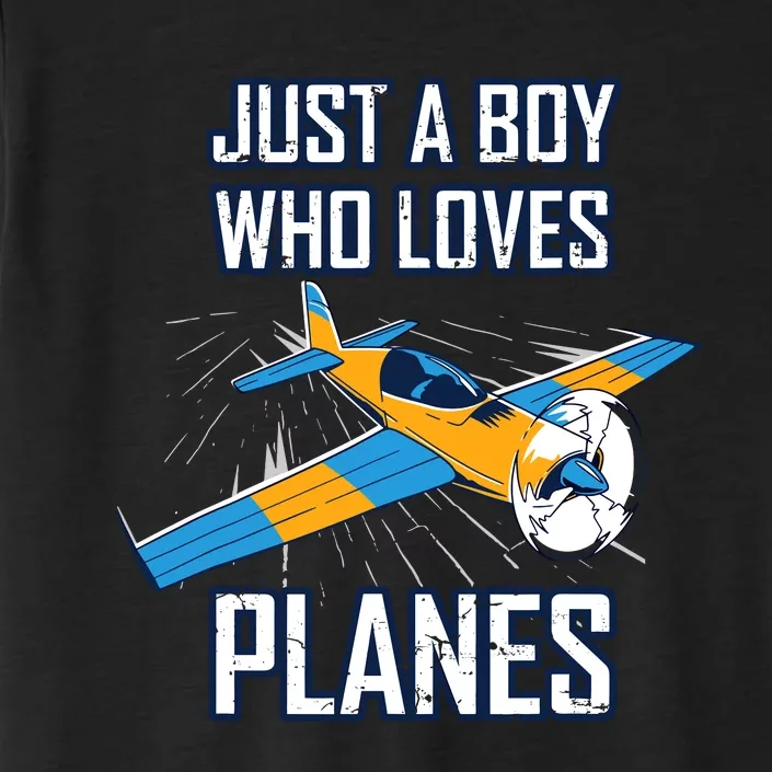 Just A Boy Who Loves Planes ChromaSoft Performance T-Shirt