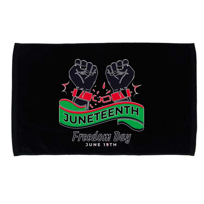 Juneteenth Ancestors Black African Freedom Day June 19 Gift Microfiber Hand Towel