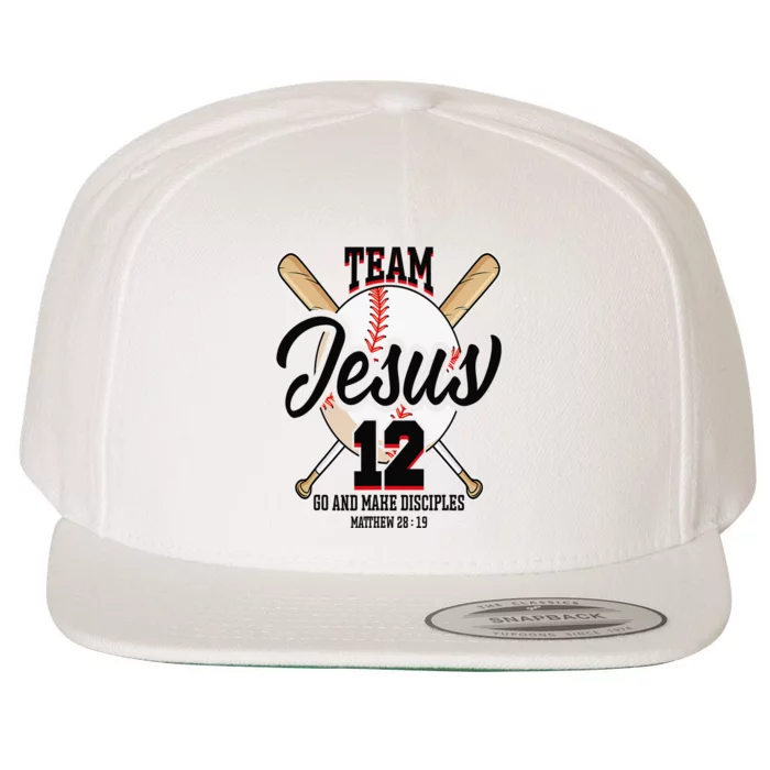 Jesus and Baseball Team Jesus Christian Matthew 2819 Love Wool Snapback Cap