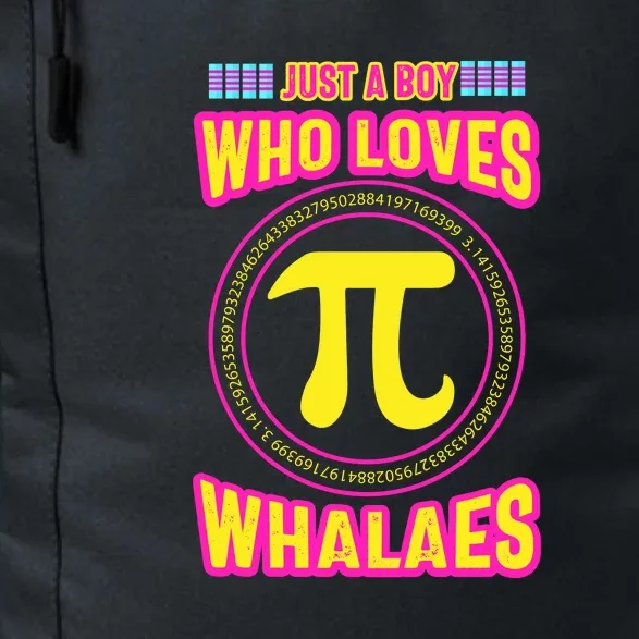 Just A Boy Who Loves Pi Whales Pi Day Daily Commute Backpack