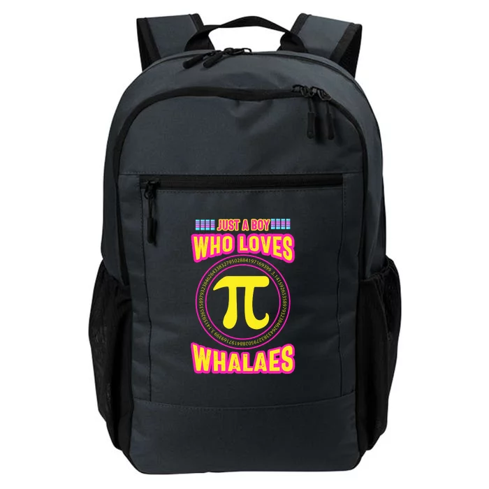 Just A Boy Who Loves Pi Whales Pi Day Daily Commute Backpack