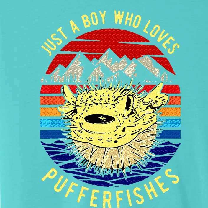 Just A Boy Who Loves Pufferfishes ChromaSoft Performance T-Shirt