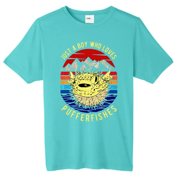 Just A Boy Who Loves Pufferfishes ChromaSoft Performance T-Shirt