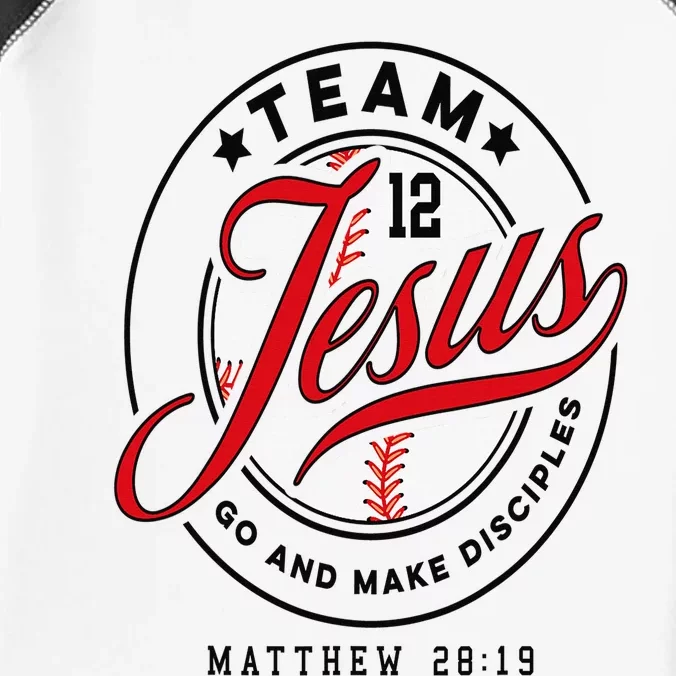 Jesus and Baseball Team Jesus Christian Matthew 2819 Love Infant Baby Jersey Bodysuit