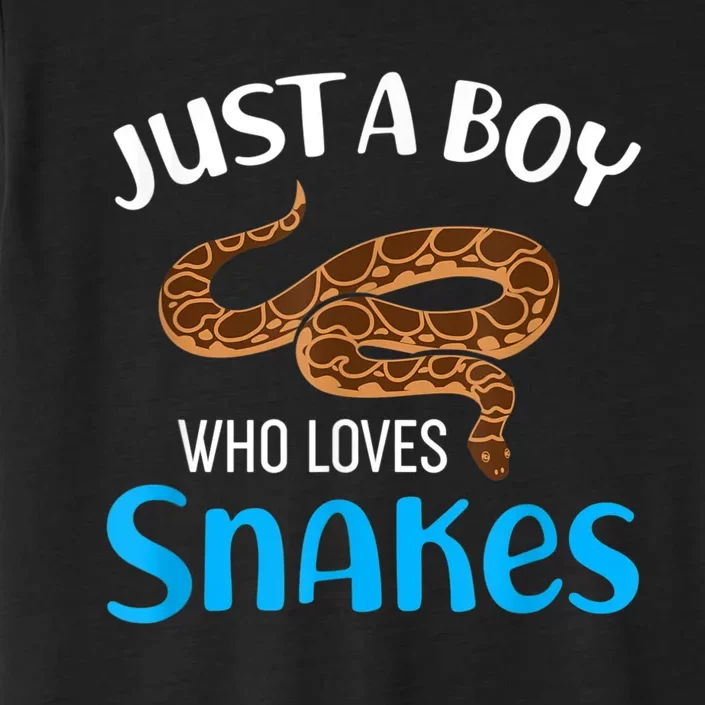 Just A Boy Who Loves Snakes Snake Lover ChromaSoft Performance T-Shirt