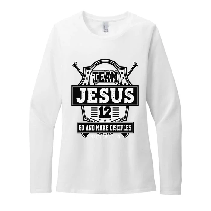 Jesus and Baseball Team Jesus Christian Matthew 2819 Love Womens CVC Long Sleeve Shirt