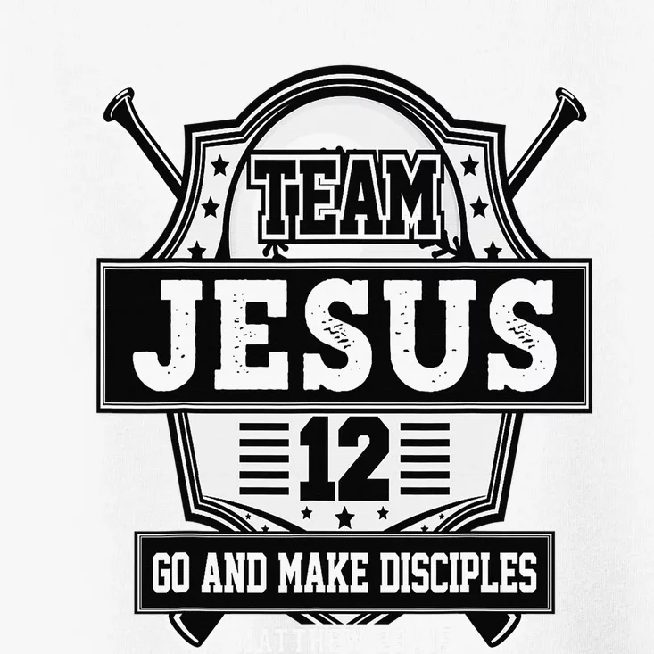 Jesus and Baseball Team Jesus Christian Matthew 2819 Love Toddler T-Shirt