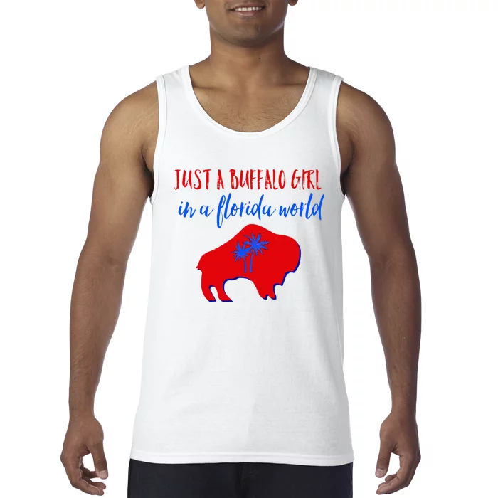 Just A Buffalo Girl In A Florida World Tank Top