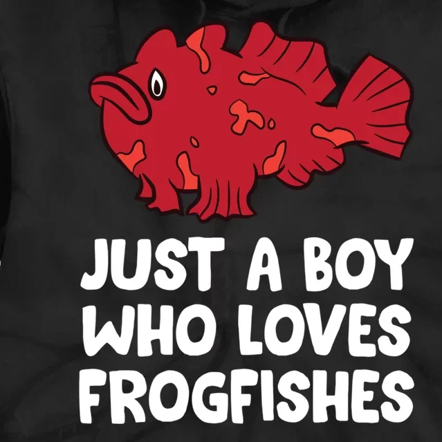 Just A Boy Who Loves Frogfishes Tie Dye Hoodie