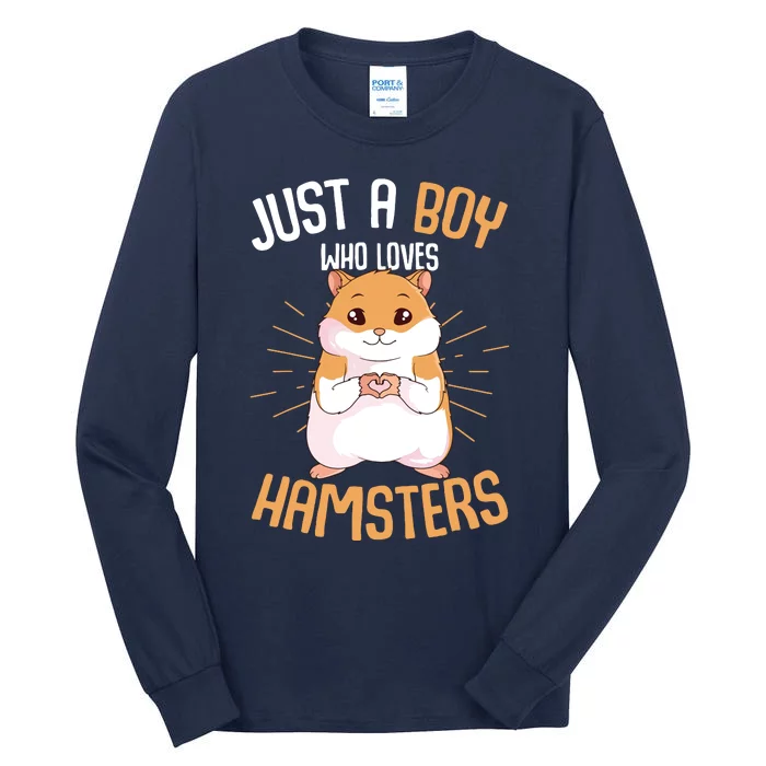 Just A Boy Who Loves Hamsters Hammy Boy Hamster Lover Tall Long Sleeve T-Shirt